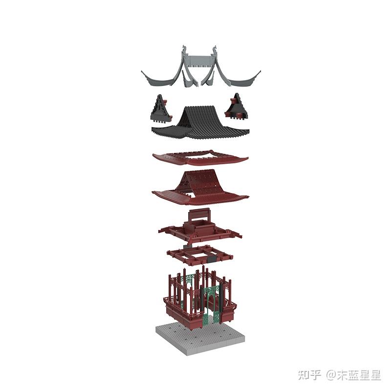 中国传统古建代表，四大名亭之一的「醉翁亭」也出榫卯积木拼搭模型了！ - 知乎