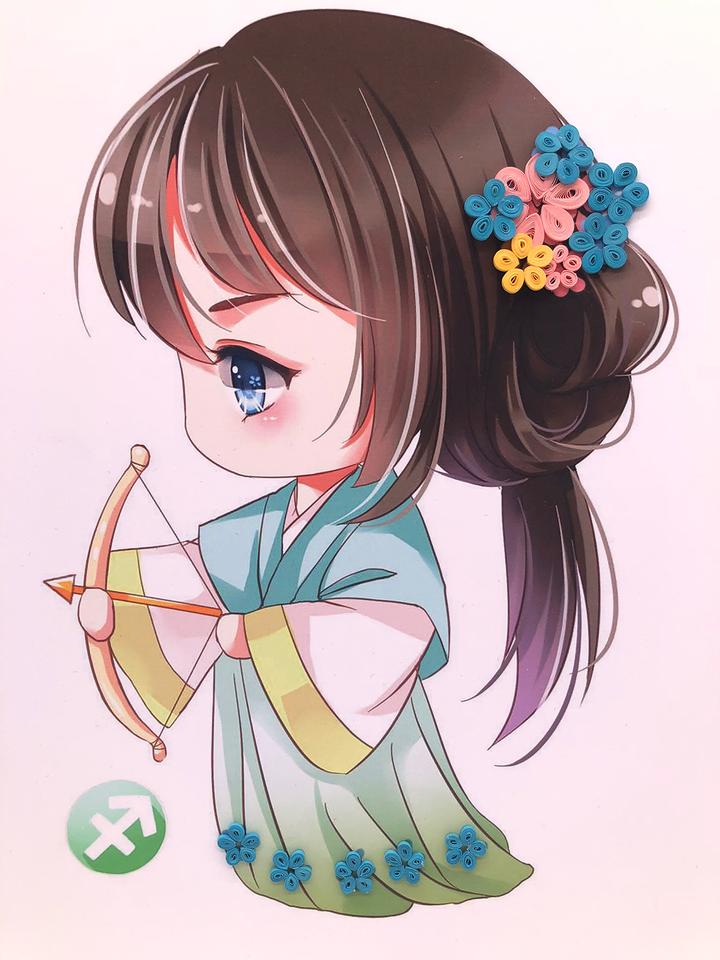 六一儿童节手工制作衍纸星座儿童画,送给妈妈做礼物,超有爱!