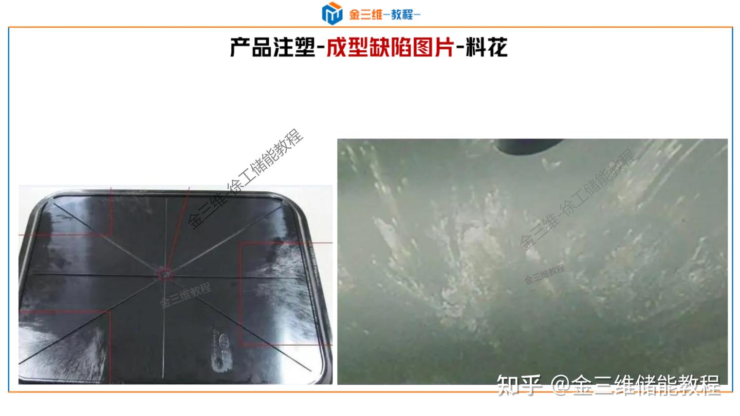 常见注塑成型缺陷分析及解决-顶白,黑点,黑纹,冷料斑,飞边,批锋,缺胶,起层,分层,皱褶,翘曲变形,熔接线,夹水线,烧焦,困气 - 知乎
