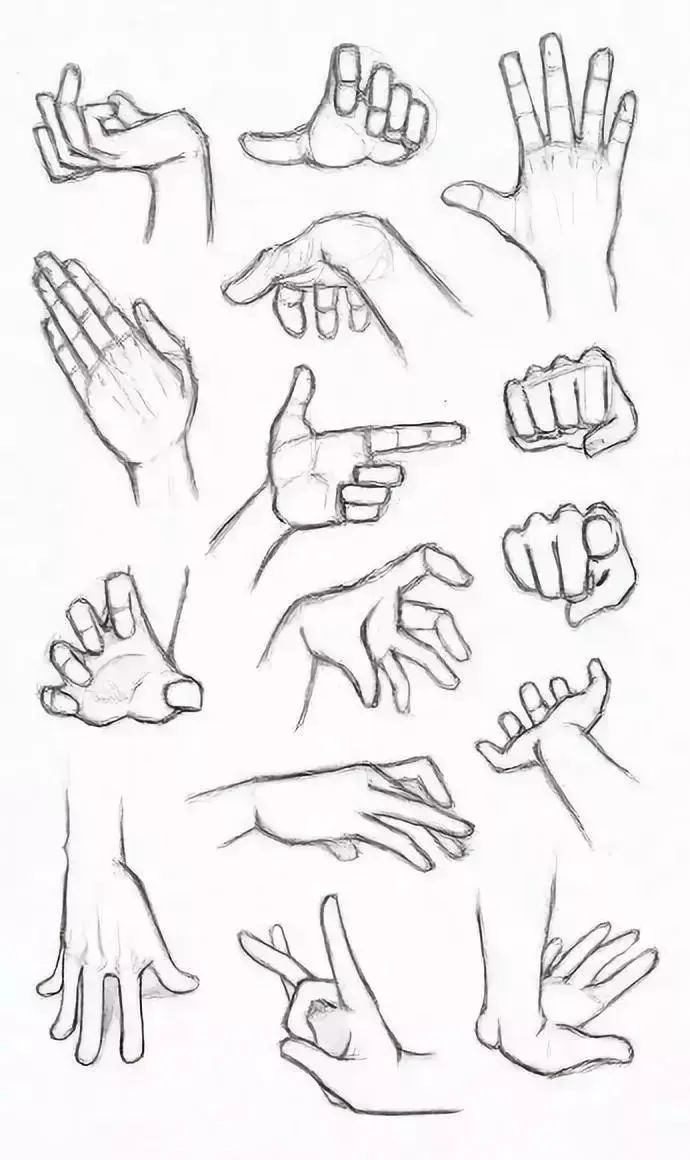 如何画好人的手