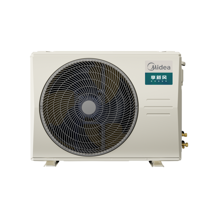 新风系统中央空调巧妙融合一体美的享新风全直流变频风管机一拖一拆机