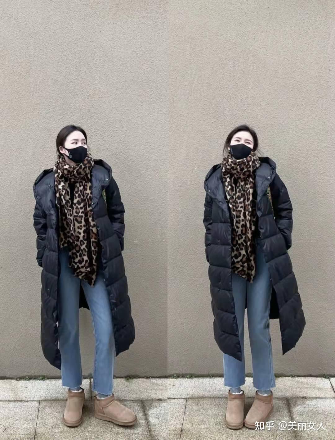 黑色长款羽绒服如何搭配? - 知乎