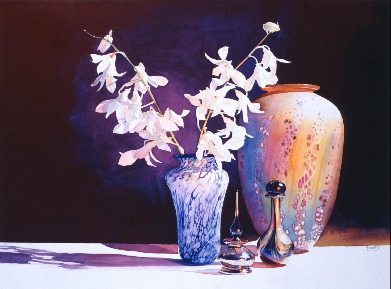 有没有适合临摹的有一些难度的水彩画