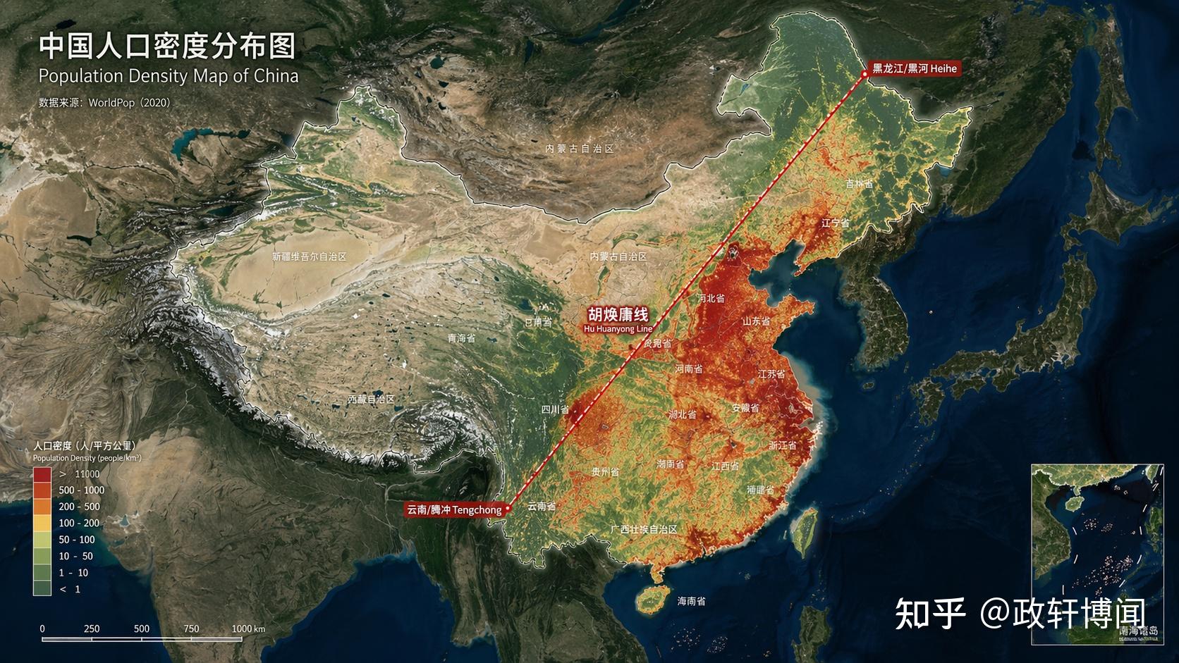 胡焕庸线，为何 80 年从未被突破？ - 知乎