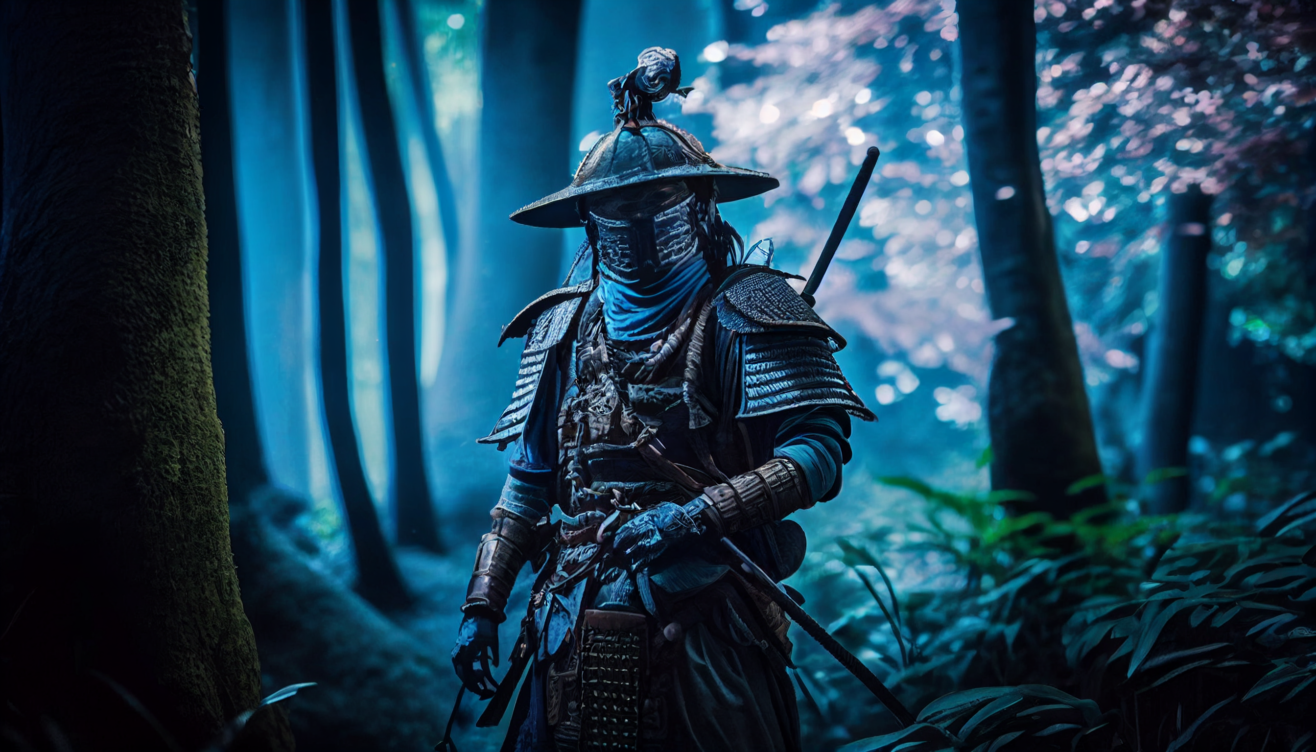 有没有日本武士的高清壁纸啊,最好是穿铠甲的?