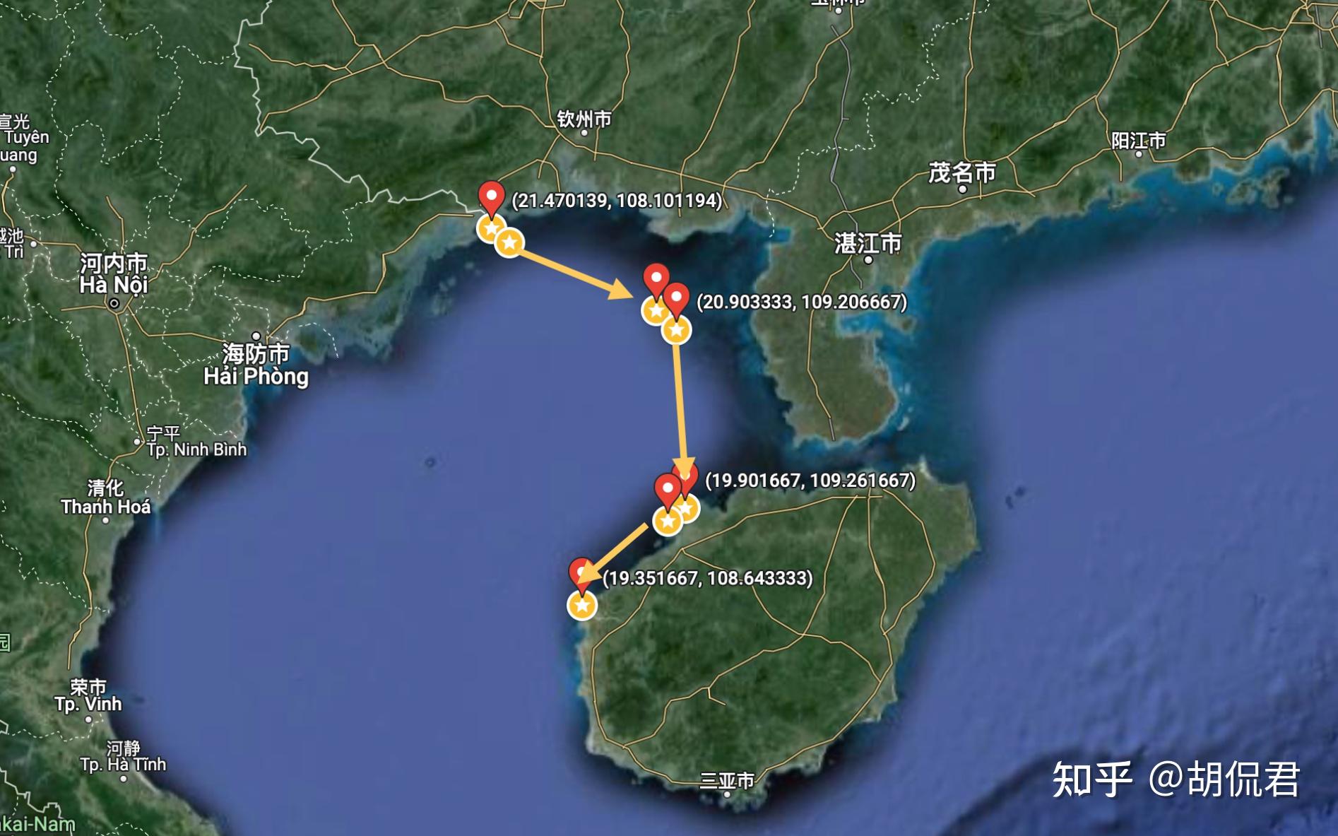 中华人民共和国政府宣布中华人民共和国北部湾北部领海基线,哪些信息