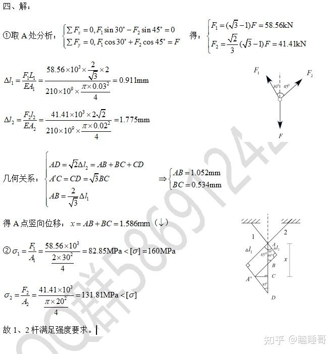 2022年材料力学考研大纲——重庆交通大学802材料力学Ⅰ - 知乎