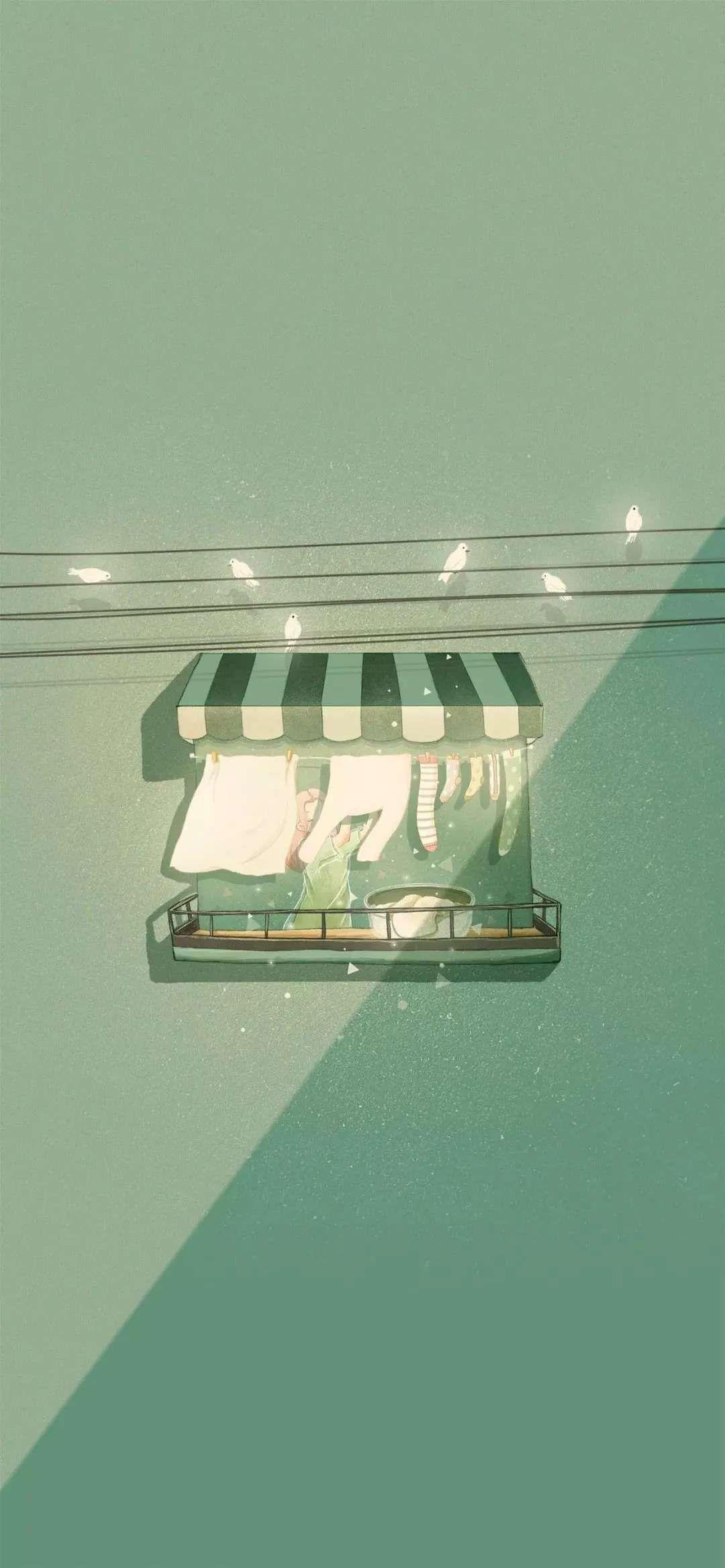 有什么美到极致的绿色壁纸?(绿色壁纸好看卡通动漫)