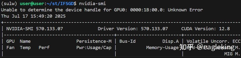 Unable to determine the device handle for GPU 0000:02:00.0: Unknown ...