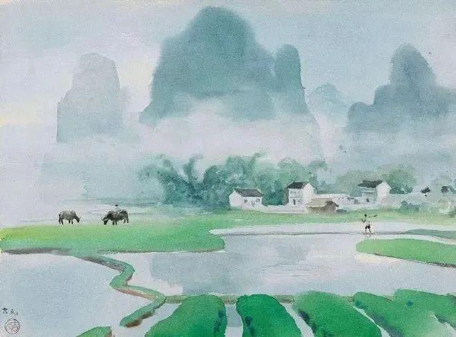 古元这组水彩画:意境无限,自然天成! - 知乎