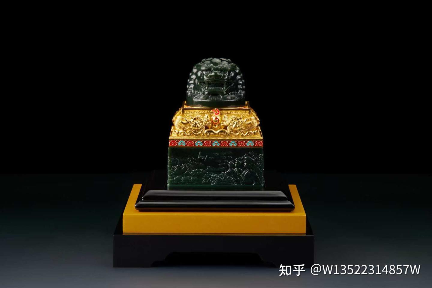 宋世义、王树文《东方巨龙·胜利宝玺》作为迄今首款且唯一一款“天圆地方”玺上玺 - 知乎
