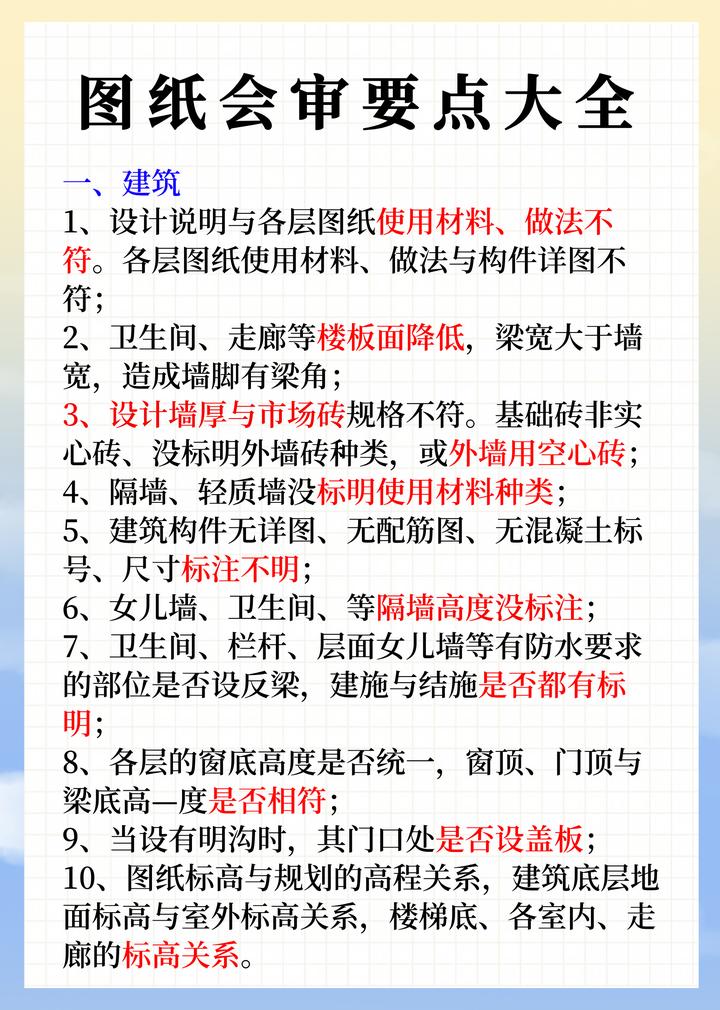 图纸会审要点大全! - 知乎