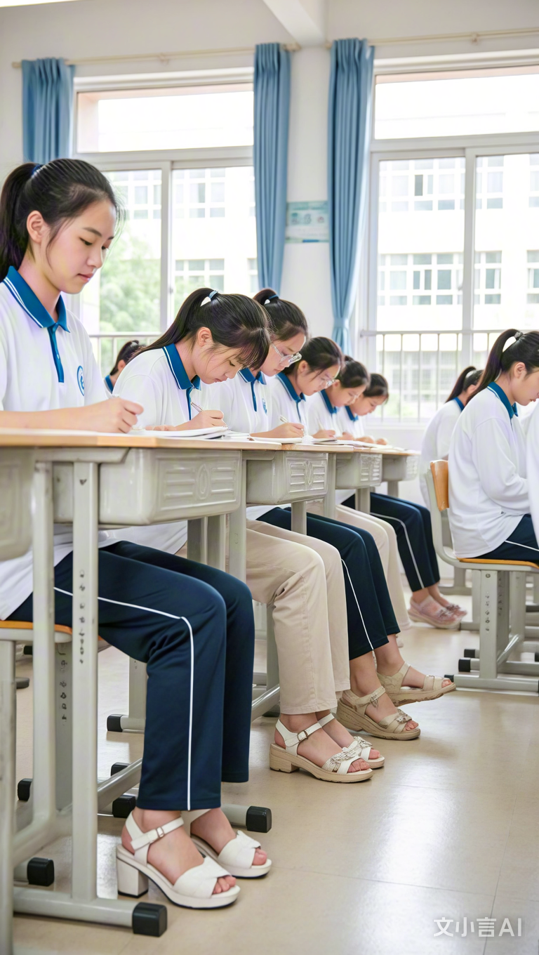 高中女生可以穿凉鞋么怎么看待别人穿凉鞋的呀包括不穿的