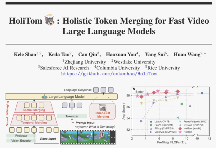 【39】论文泛读：HoliTom : Holistic Token Merging for Fast Video Large Language ...