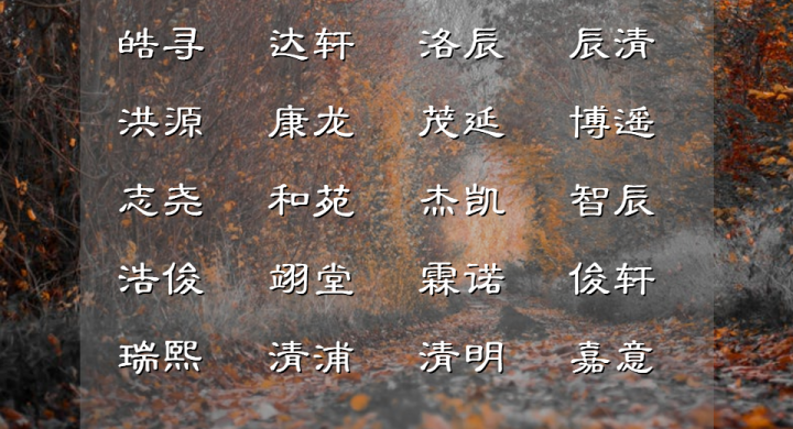 一听就是学霸的男孩名字名字响亮成绩更优异