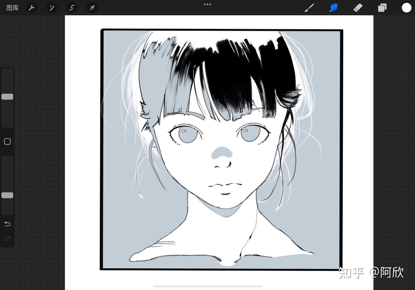 procreate画画练习临摹 - 知乎