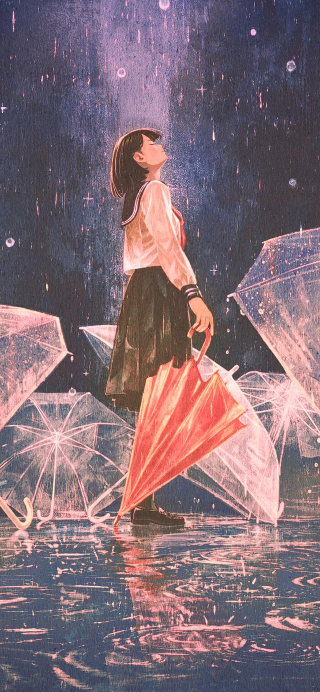 有没有动漫风格的雨景手机壁纸呢? - 知乎