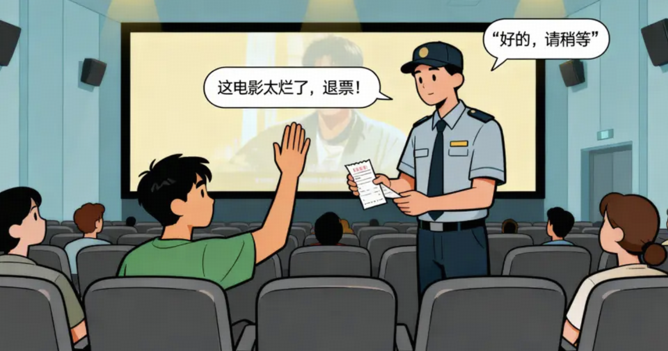 如何评价某影城推出的「观影后悔权」：20 分钟内不满意可退40%票款？这会成为电影行业的新标配吗？