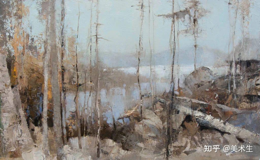 笔触率性，优雅朦胧的风景油画，迷人！ - 知乎