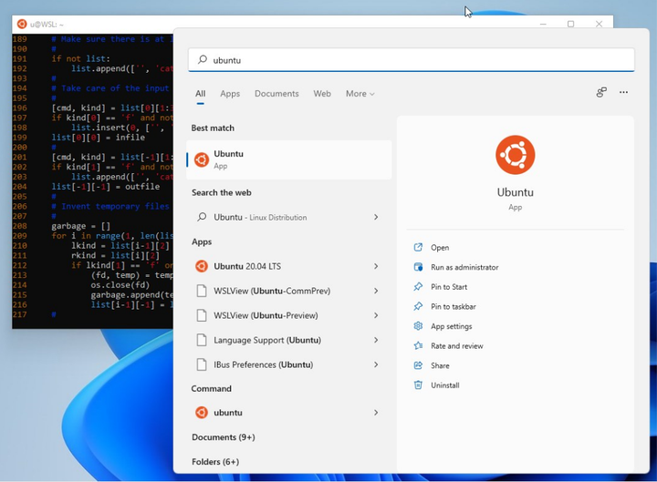 Wsl windows linux ubuntu wsl 