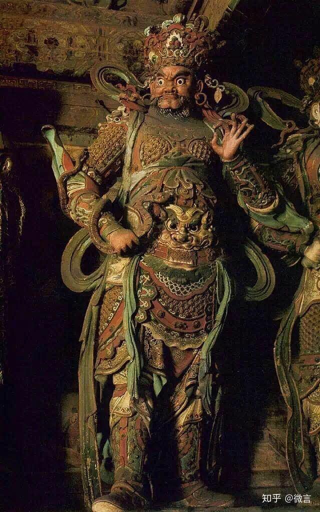 广目天王手上的到底是蛇是龙? - 知乎