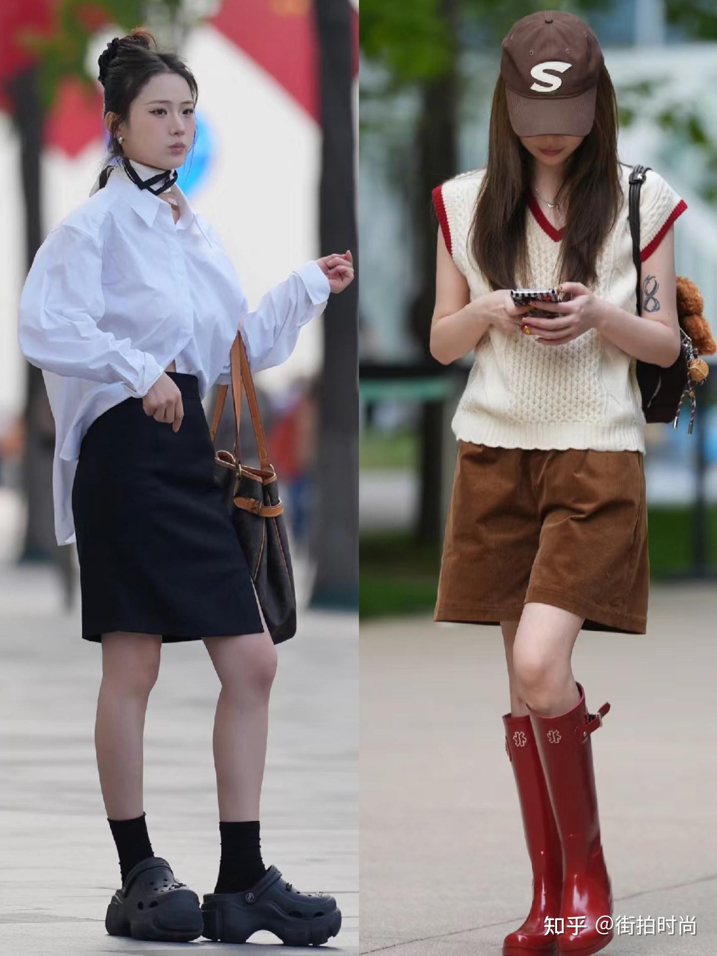 看杭州街拍才懂：下衣失踪时髦热辣，长裙长裤优雅端庄，同样流行 - 知乎