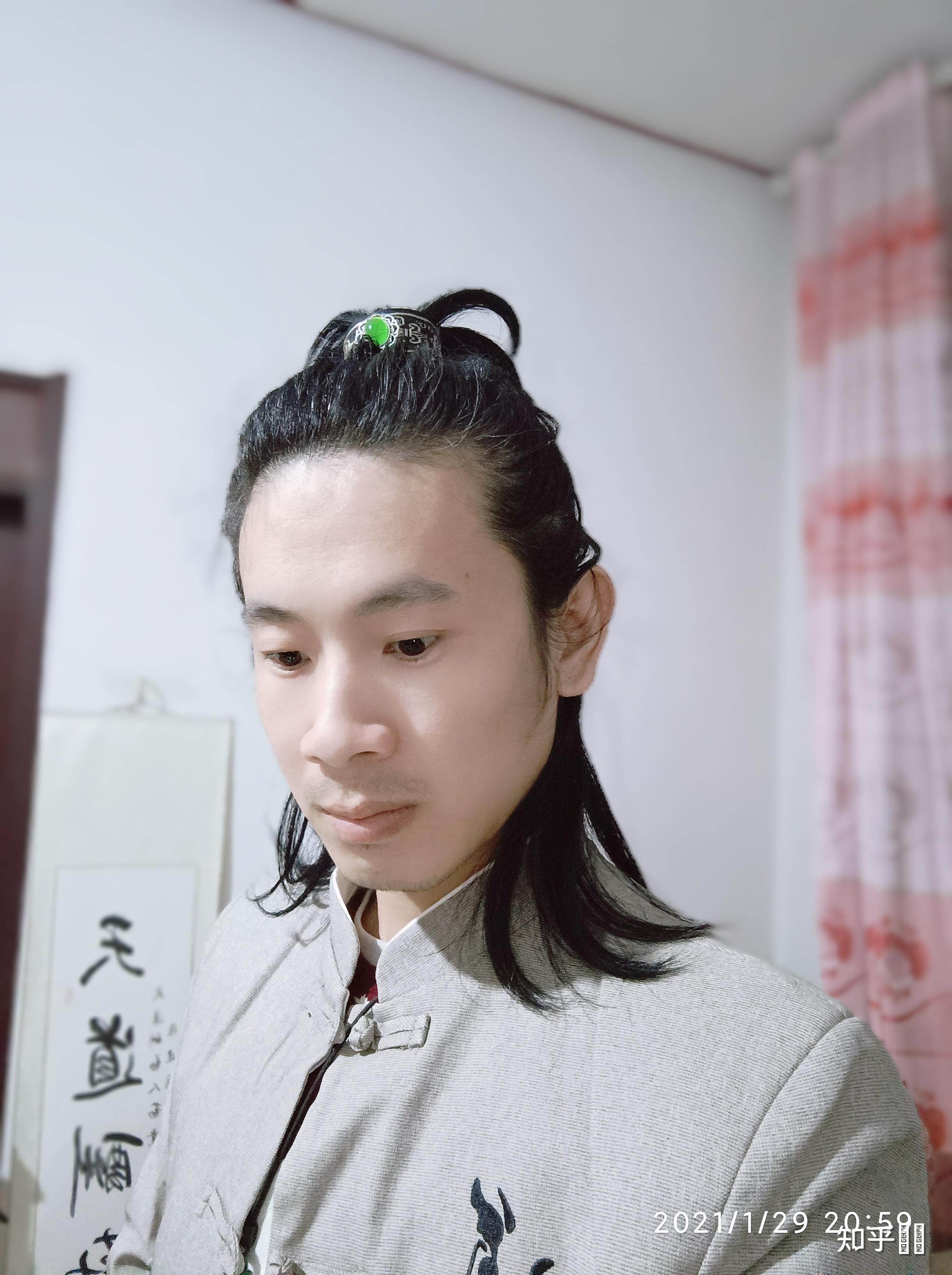 道士或传统汉族男子是怎么束发的