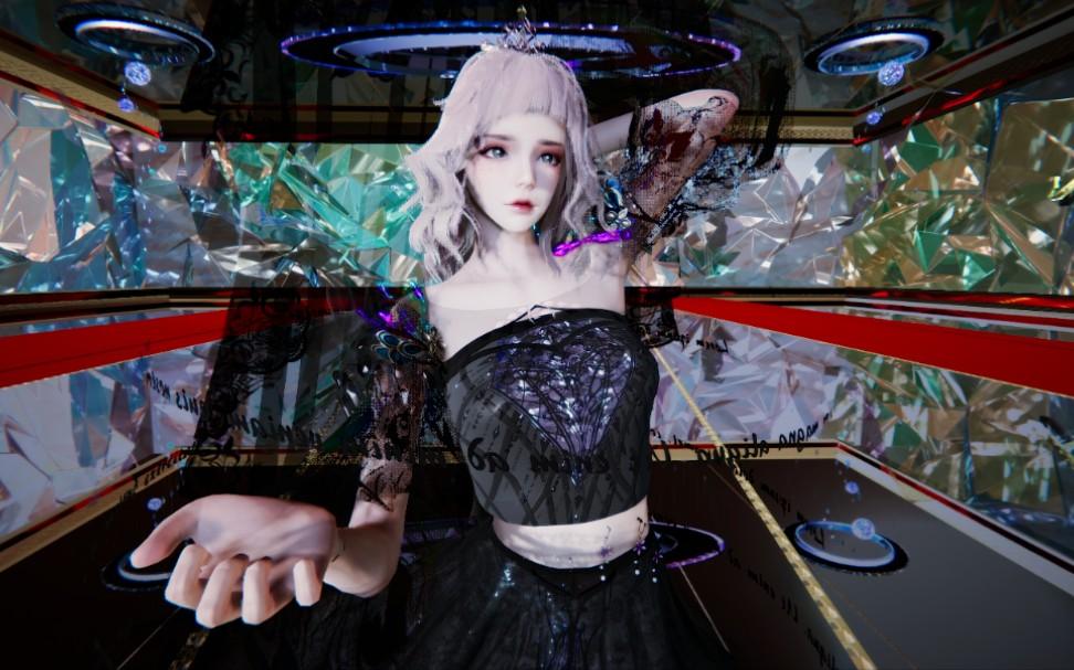 黑色洛丽塔少女，ai少女/hs2自制人物卡