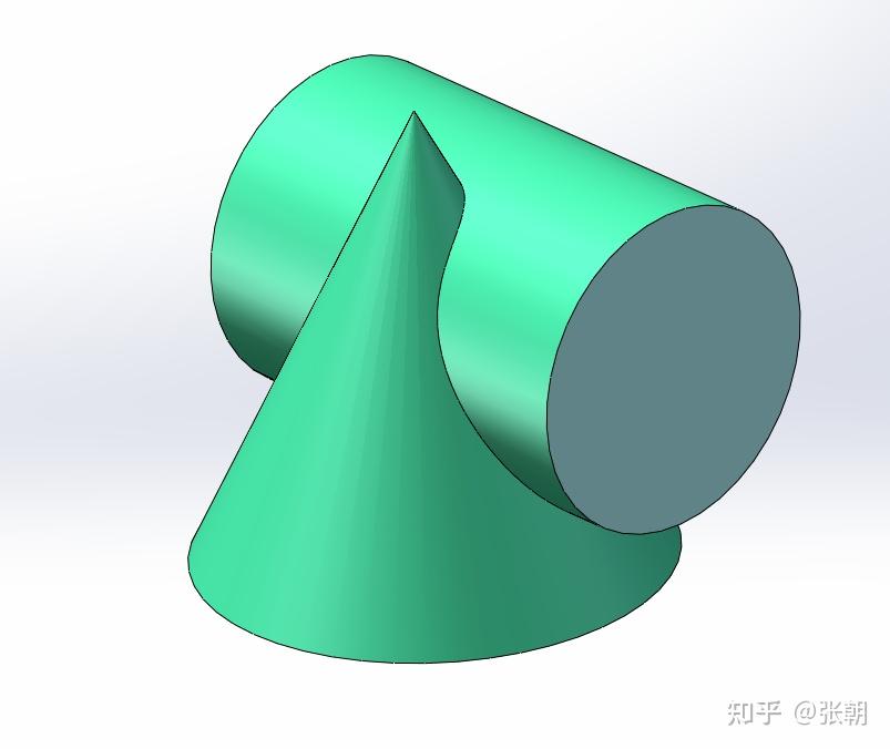 圆柱与圆锥相贯线图片