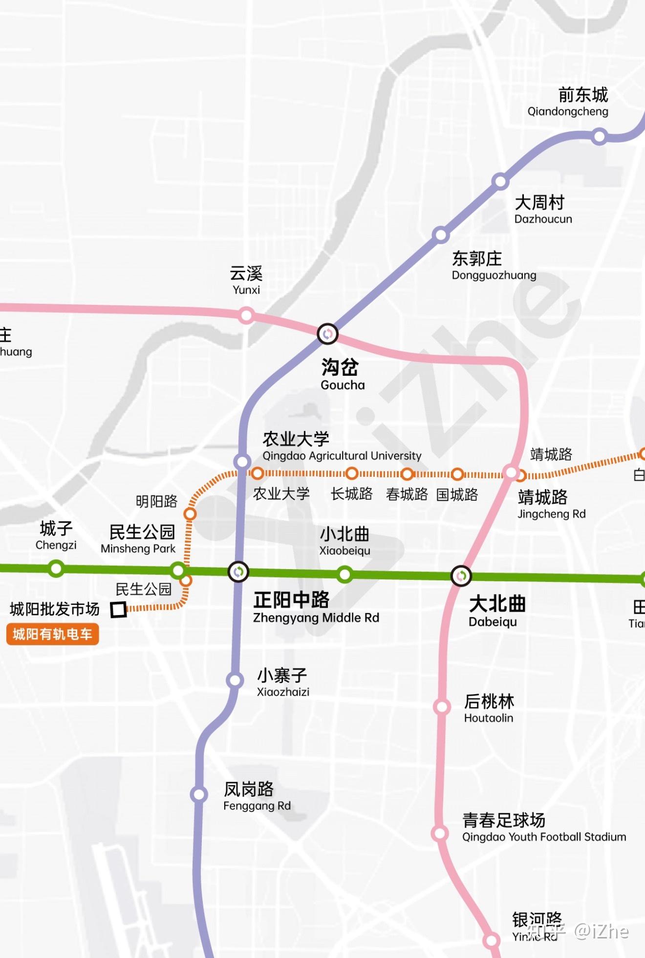 青岛地铁2028年线路规划示意图 - 知乎