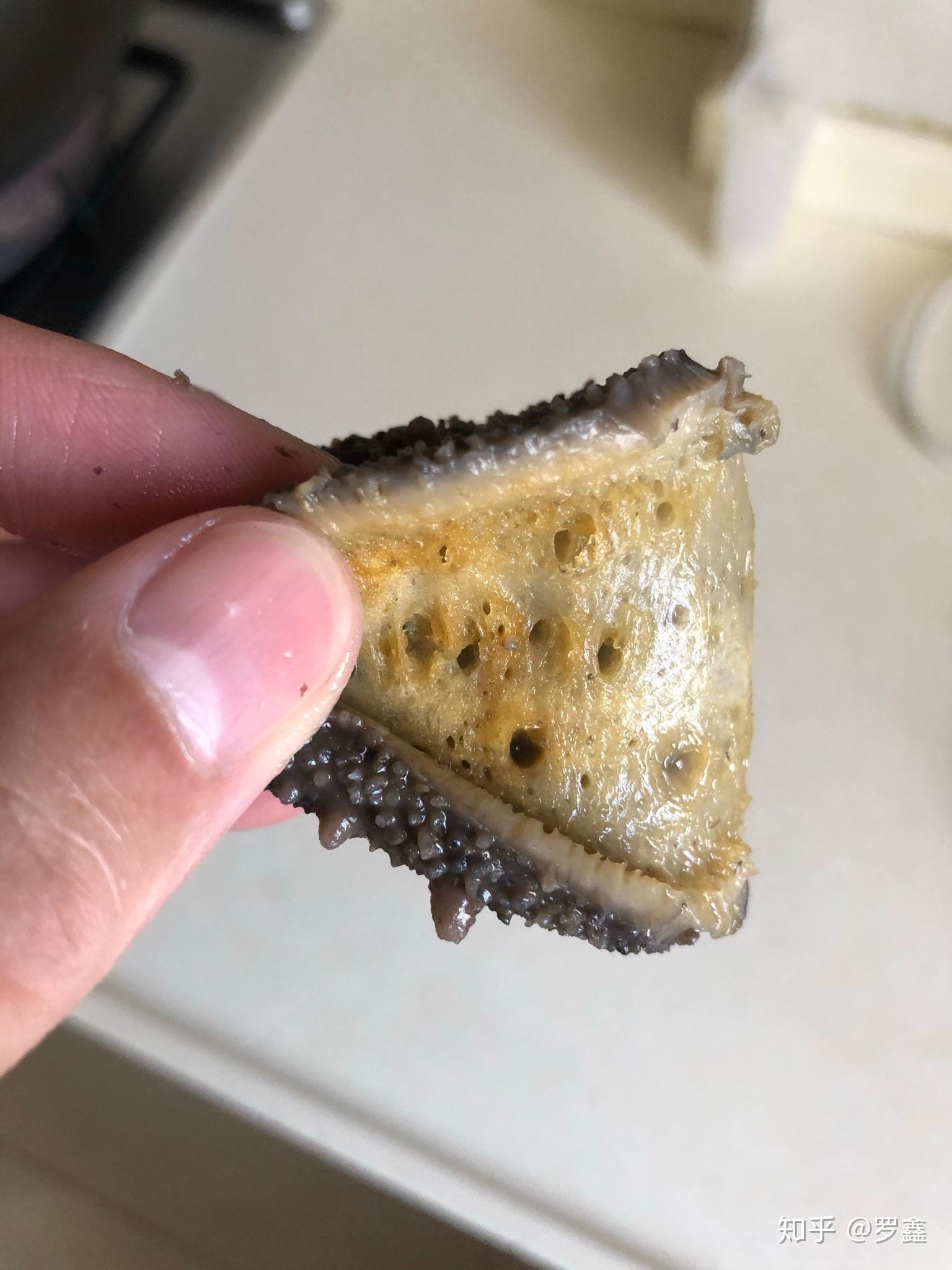 海参泡发后里面黄色的这正常吗