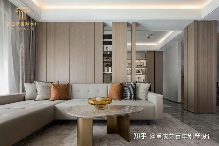 龙湖两江新宸465㎡联排别墅全案原创装修设计施工丨美式风格案例效果图 - 知乎