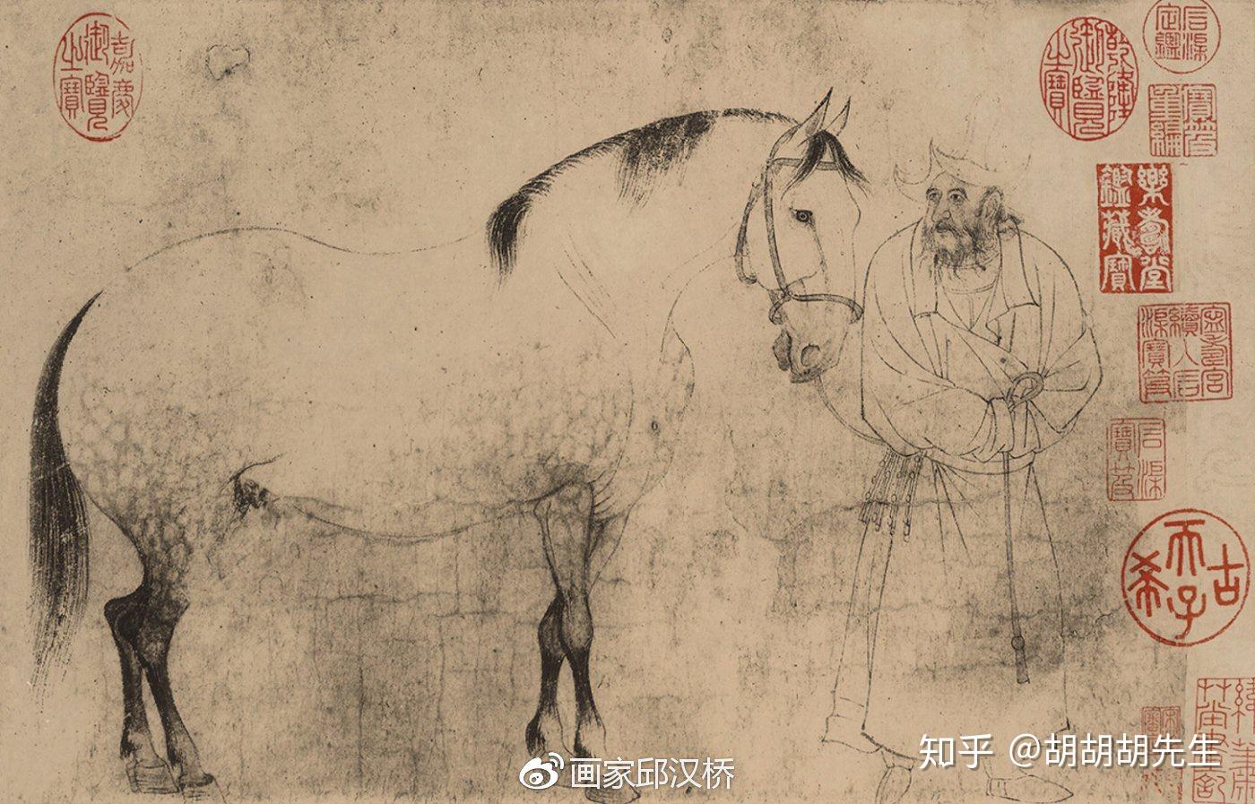 汉桥话画：李公麟《五马图》“宋画第一”的鞍马人物范本- 知乎