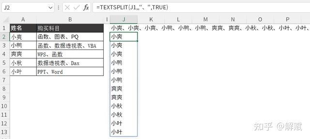 Textsplit 函数多强大 - 知乎