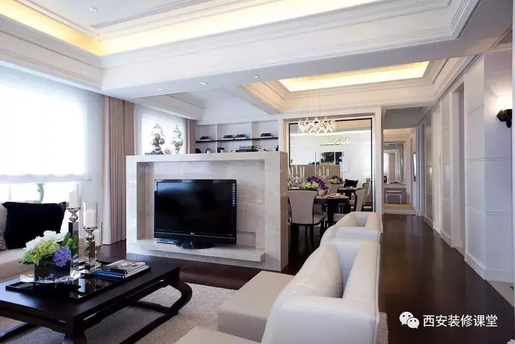 两面用的客厅隔断电视柜要怎么设计?