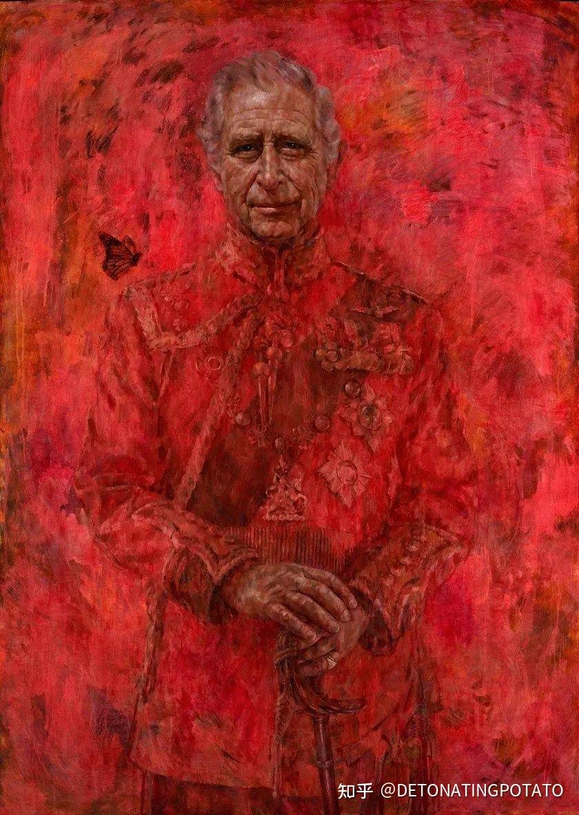 如何评价英国国王查尔斯三世加冕后的首张官方肖像油画?