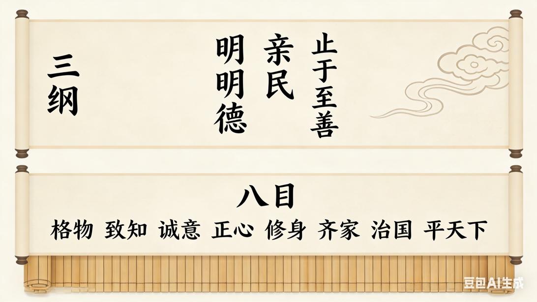 《大学》中的三纲八目具体指什么内容? - 知乎