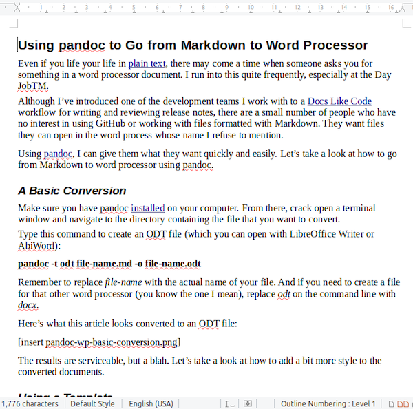 使用 pandoc 将 Markdown 转换为格式化文档 - 知乎