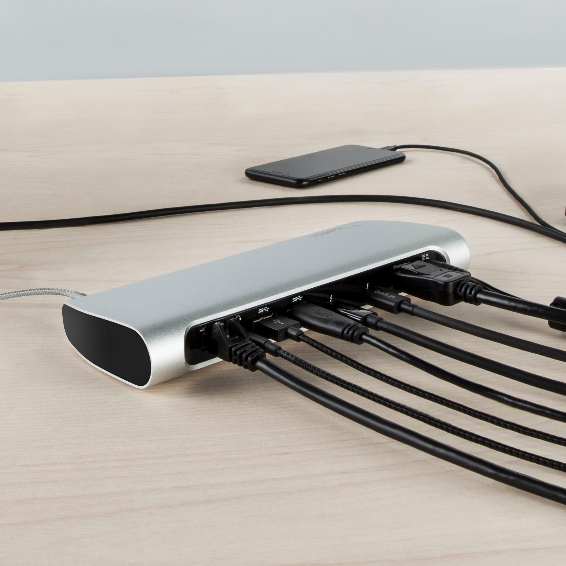 Belkin Thunderbolt 3 Express Dock HD (USB A, Thunderbolt Belkin Thunderbolt 3 Express Dock HD (USB A, Thunderbolt
