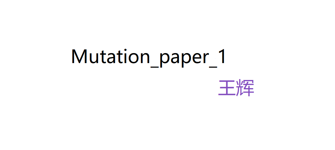 mutation research paper pdf