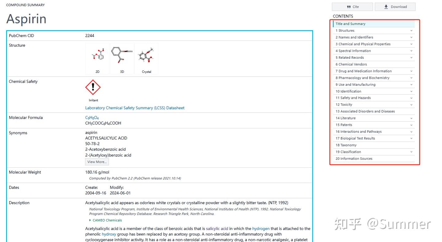 如何高效利用PubChem数据库？一文带你了解核心功能 - 知乎