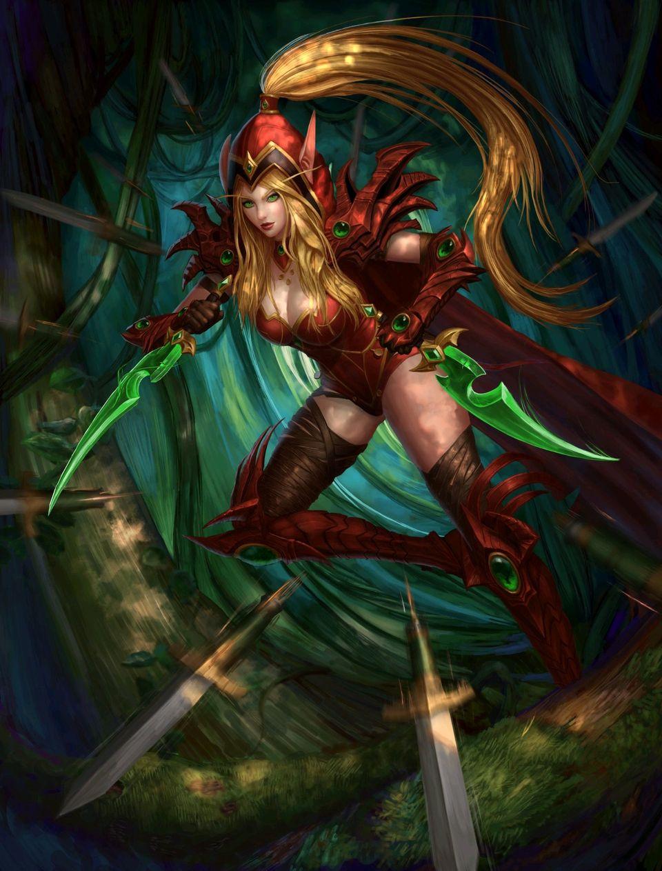 请问各位大佬有没有wow亡灵贼和血精灵贼的壁纸