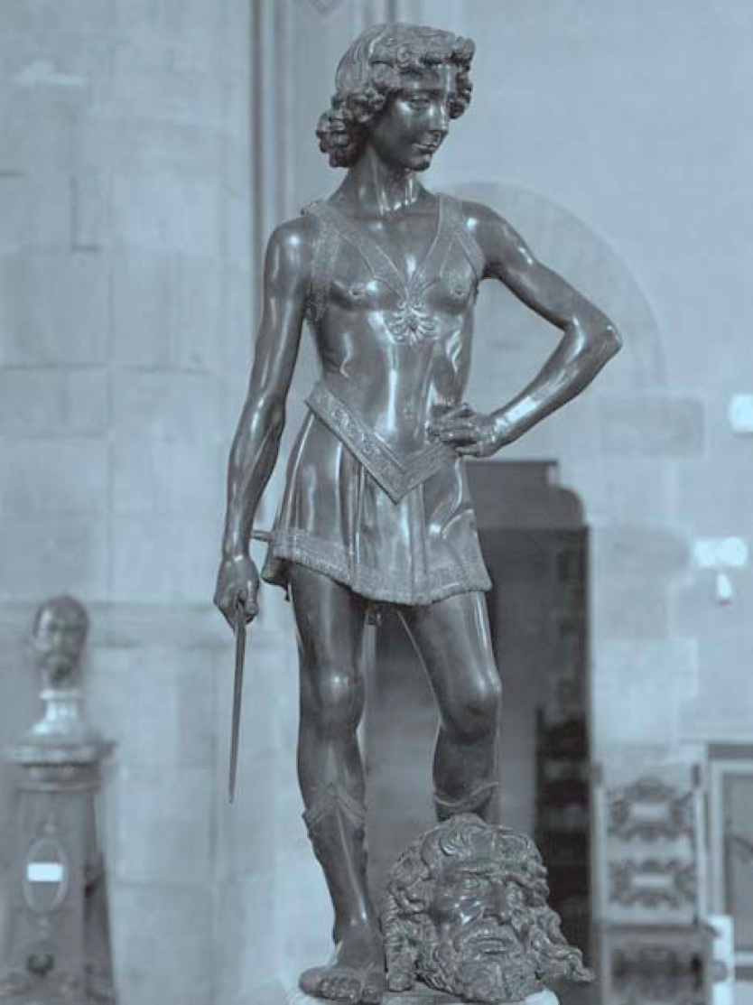 大卫雕像女游客图片