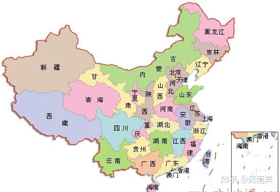 中国省份轮廓图记忆图图片