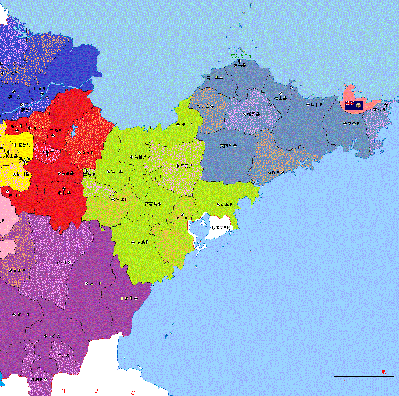 胶东半岛历史地图(八):民国 - 知乎