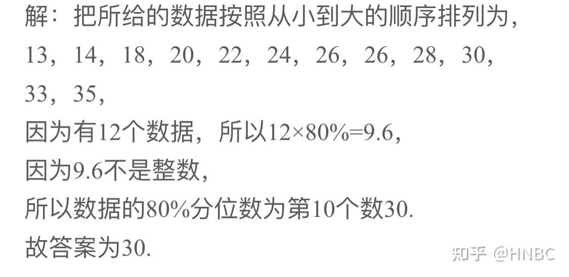 求60%分位数,45%分位数等是只要数据个数乘完是小数就进一吗? - 知乎