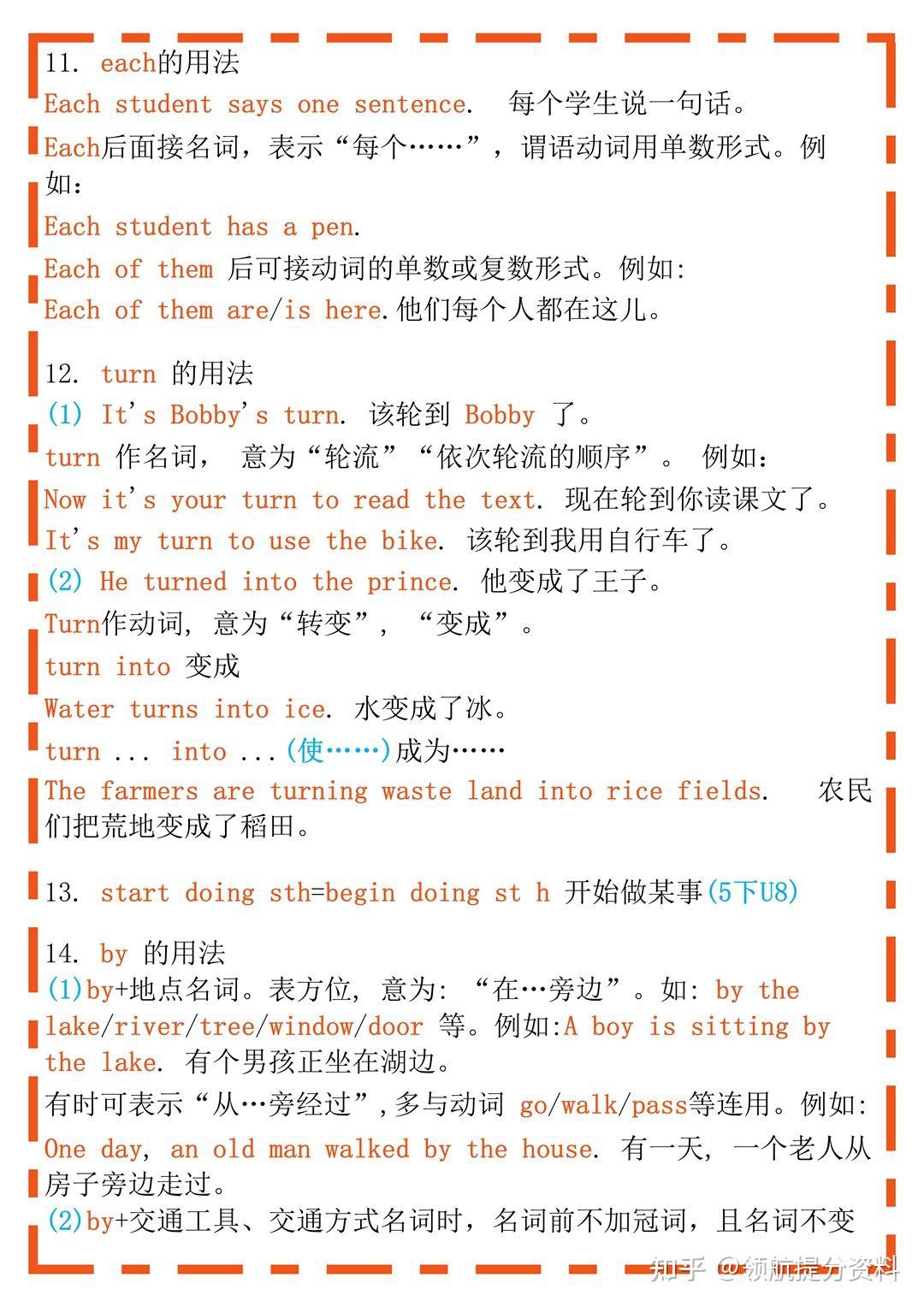 译林版英语六年级上册语法知识点归纳 - 知乎