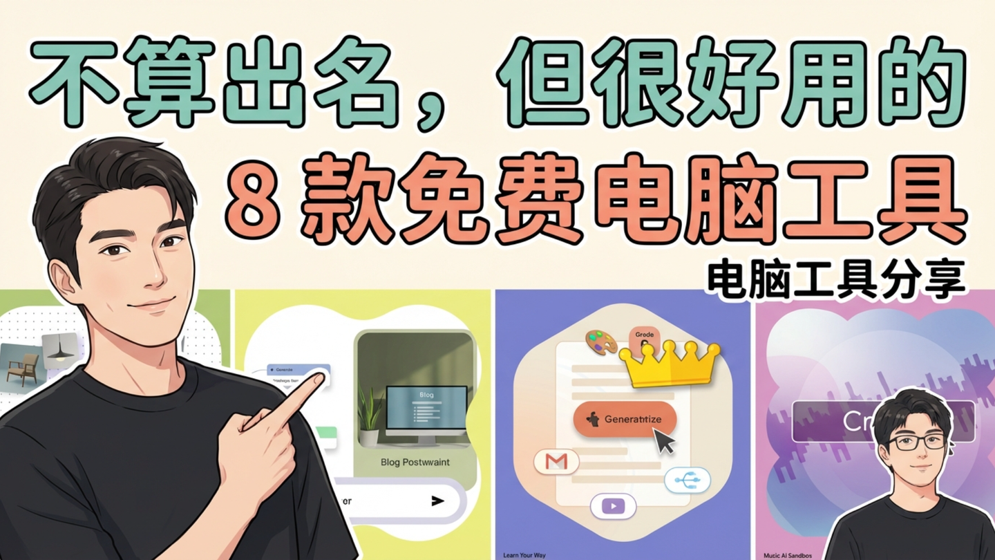 不算出名,但很好用的 8 款免费电脑工具,关键时刻真的派上了用场