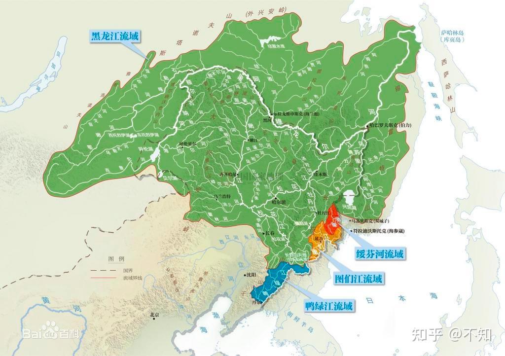 黑龙江流域一共有多少出海口和入海口?