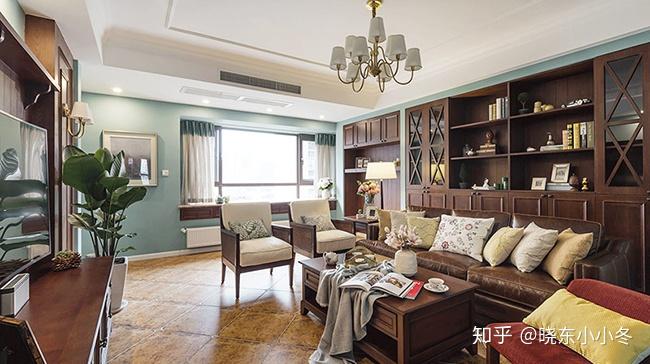 客厅装饰案例,美式客厅装修效果图 - 知乎